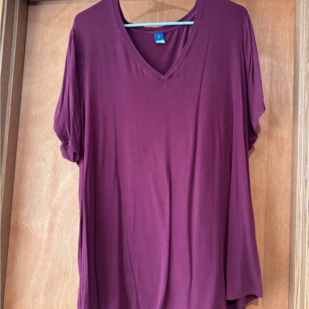 Old Navy Maroon Oversized T-Shirt